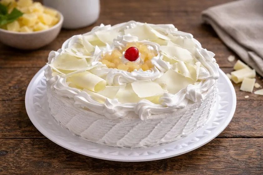 Bolo de Abacaxi com Doce de Leite