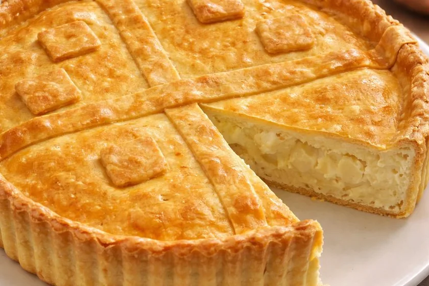 Torta de Palmito com Requeijão