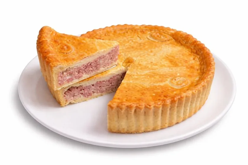 Torta de Presunto e Queijo com Requeijão